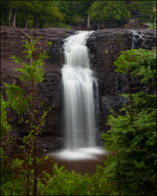 Waterfall at Gooseberry Falls State Park, Minnesota