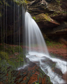 Lost Creek Falls, waterfall, Wisconisn
