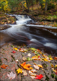Unnamed Falls, waterfall, Porcupine Mountains State Park, Upper Michigan