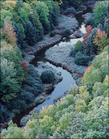 Little Carp River from the Lake of the Clouds overlook, Upper Michigan