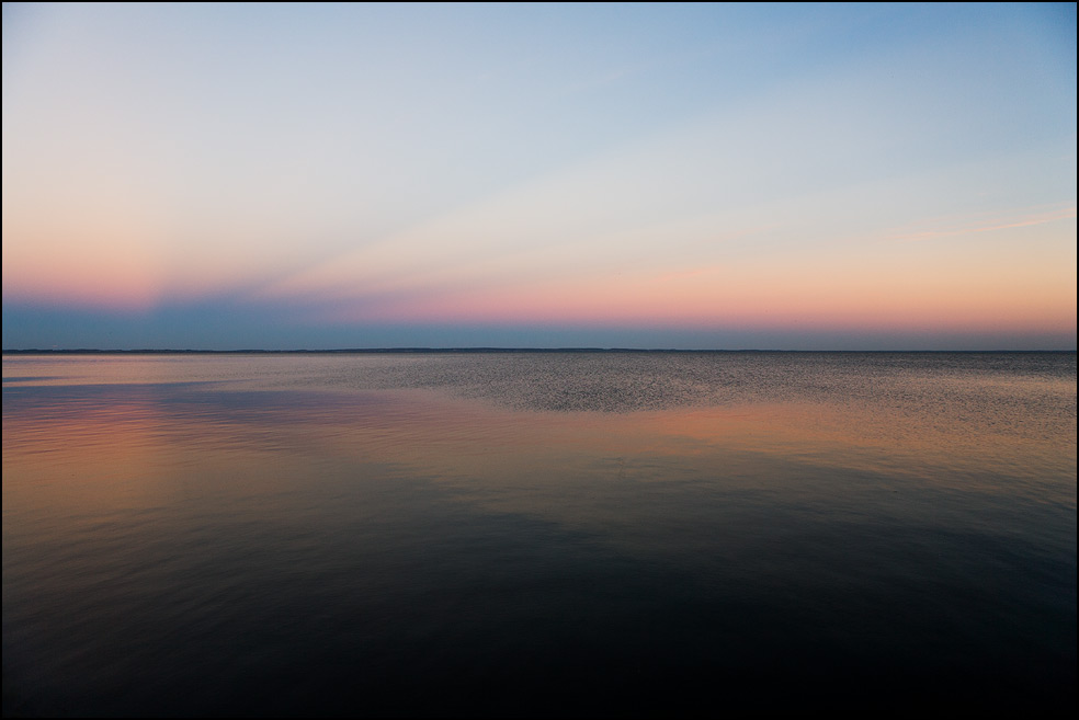 Sunset over Lake Winnebago, Oshkosh, Wisconsin