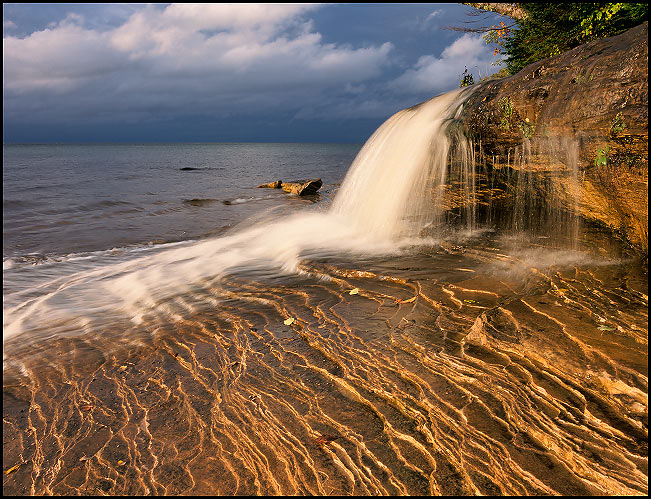 Waterfall, Pictured Rocks National Lakeshore, Upper Michigan