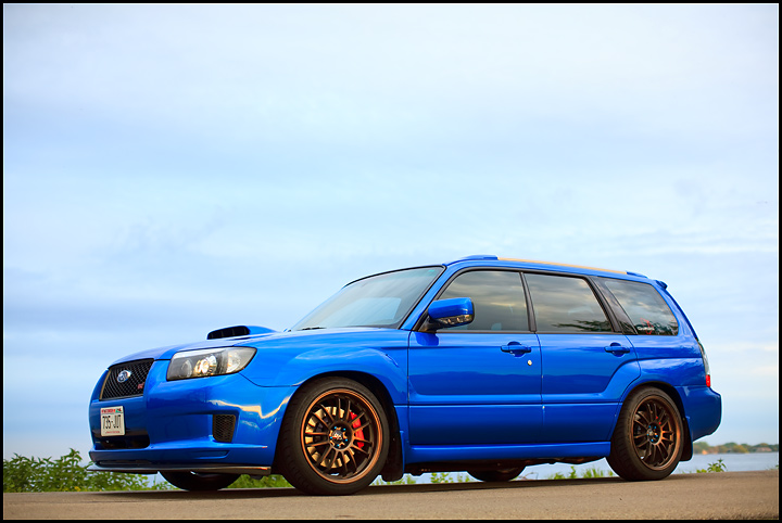 slammed subaru forester 09