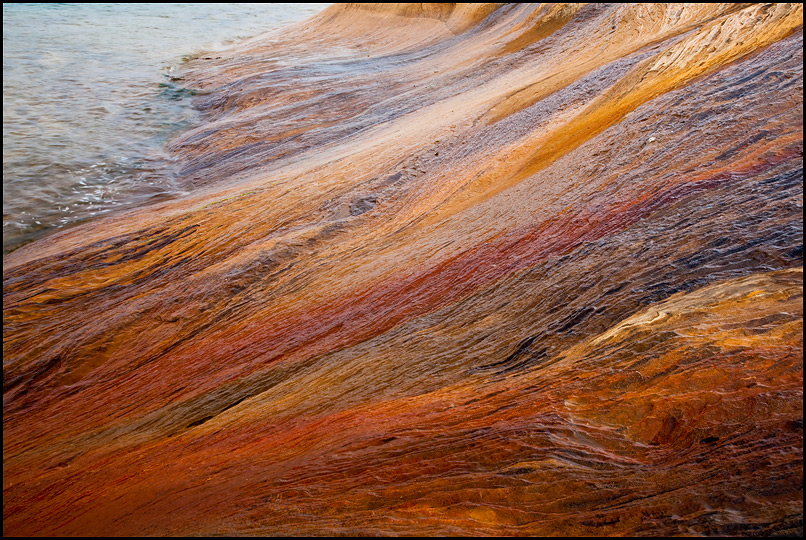 Miners Beach Sandstone, Lake Superior, Pictured Rocks National Lakeshore, Upper Michigan Picture
